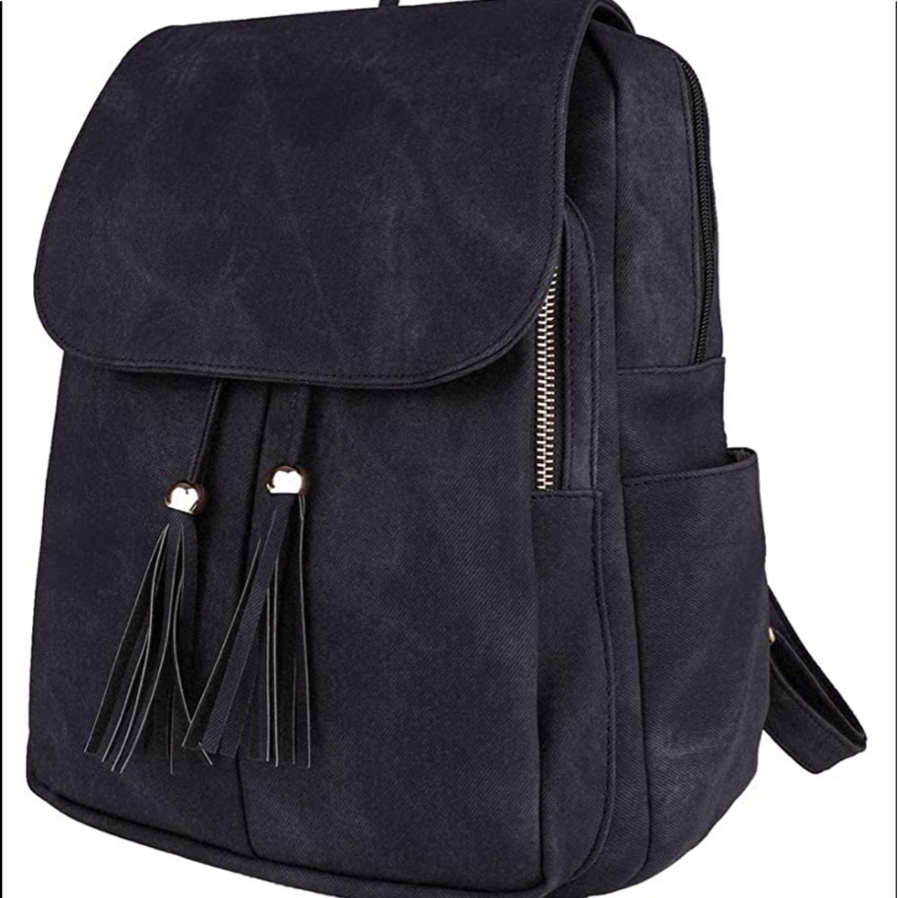 Leather backpack